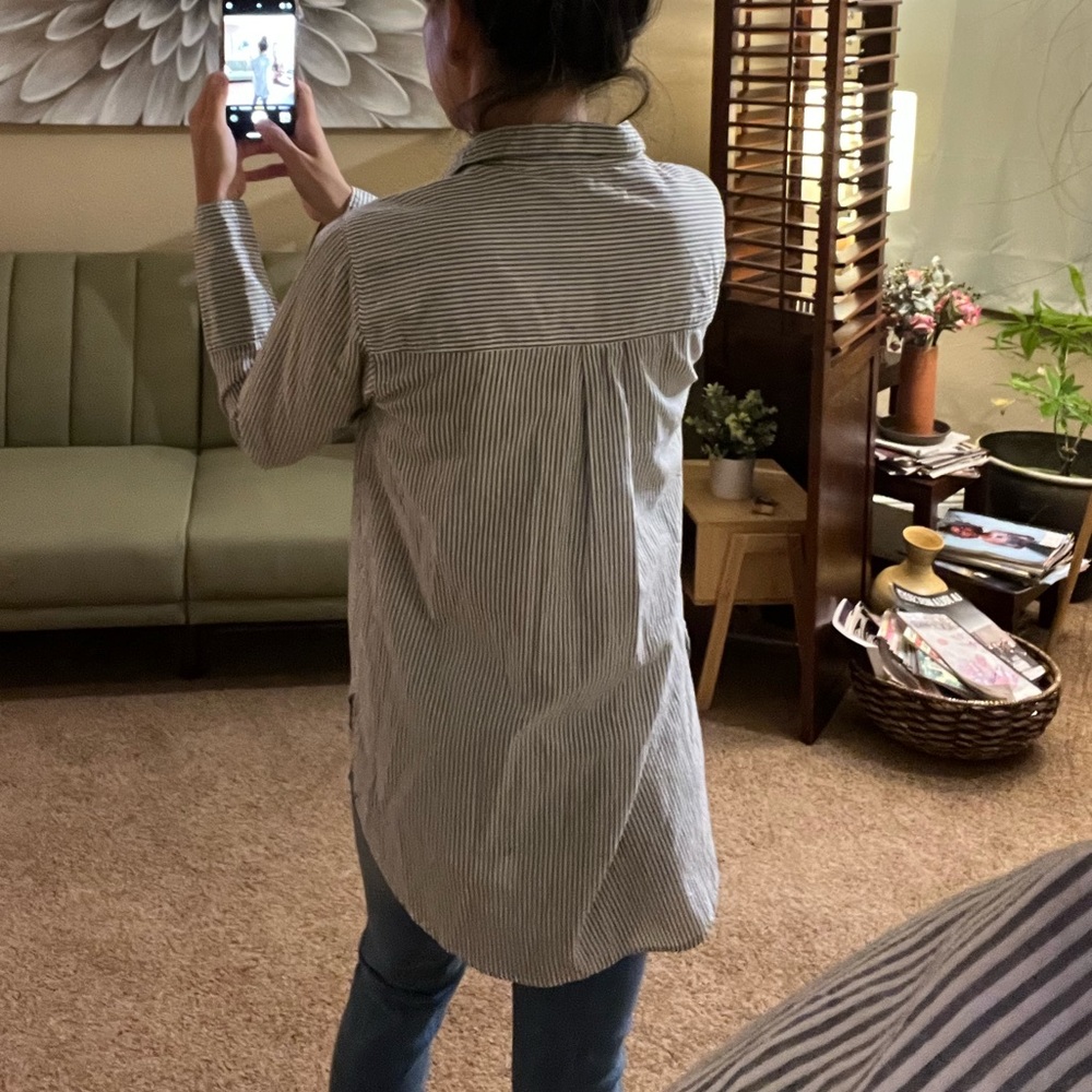 Versatile Striped Collared Blouse - A Wardrobe St… - image 3